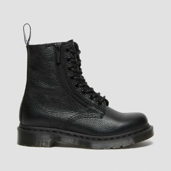Dr. Martens Shoes - US Size 10 Dr. Martens Black Mono 1460 Boots zip ALMOST NEW - WOMENS